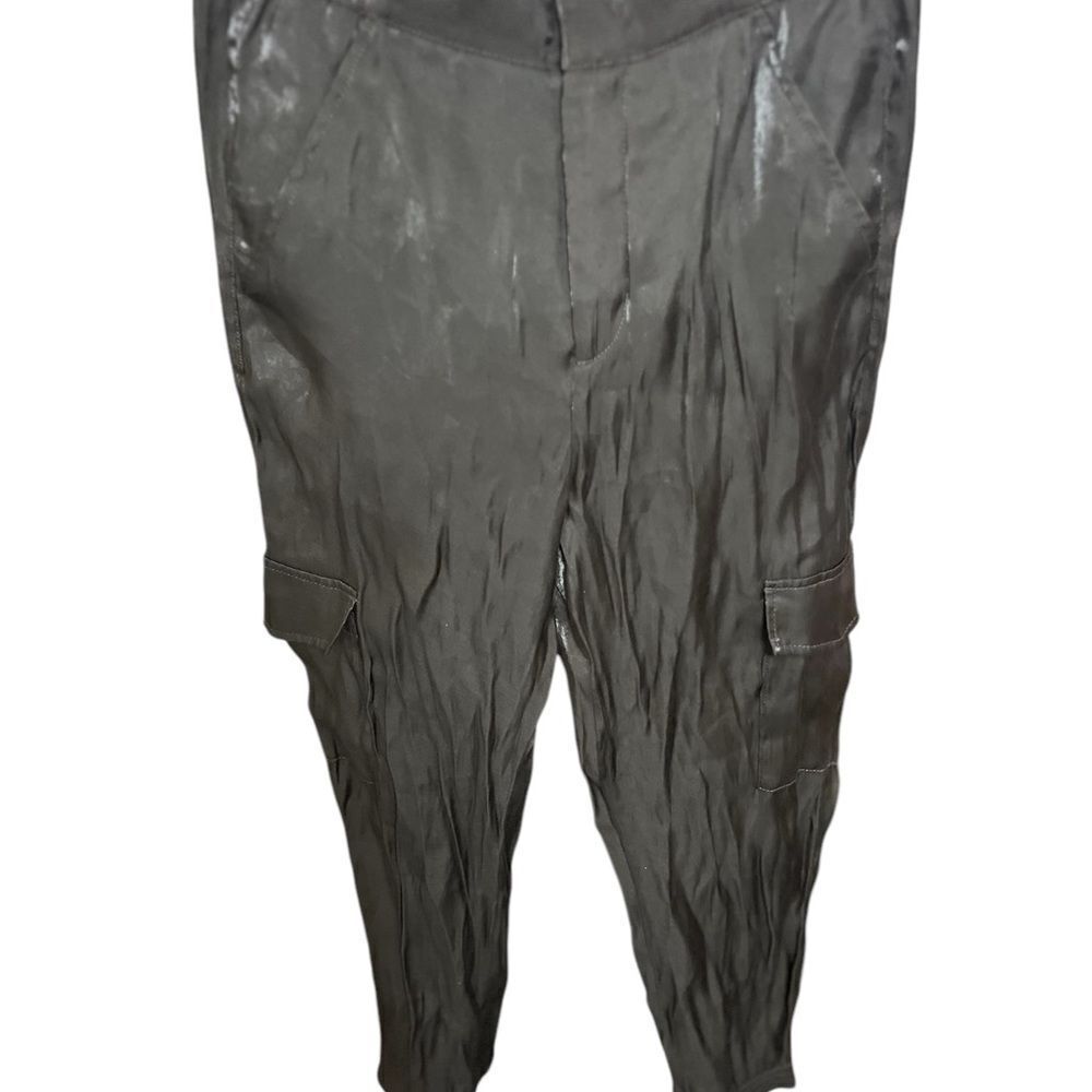 By anthropologie cargo shimmer shine jogger  charcoal Gray small - Picture 8 of 14